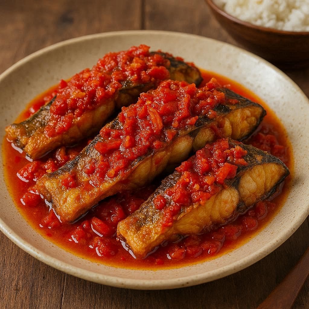 Ikan Tongkol Balado di Warteg Warmo Tebet